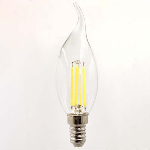 LGL LED Filament Candle Bulb E14 White Clear Glass (013) Series