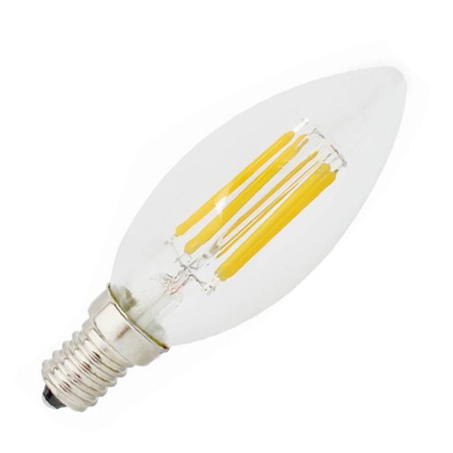 LGL Dimmable LED Filament Bulb 4W E14 3000K Warm White Clear Glass