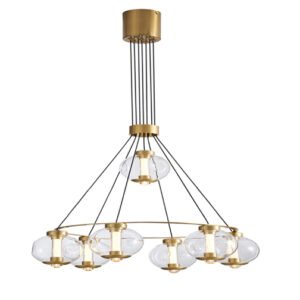 LGL LED Pendant Light 10101-7-GDC 26W 3000K Warm White Bronze