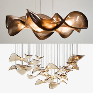 LGL LED Chandelier 1000mm Amber