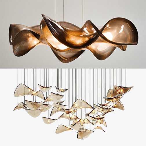 LGL LED Chandelier Amber Series