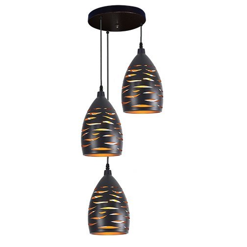 Pendant Lamp F02/3 BK E27 Series