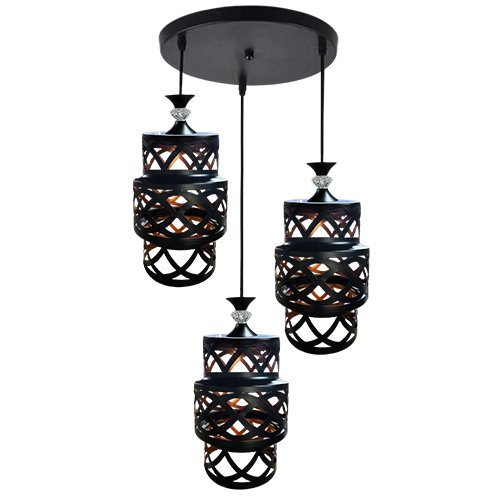 Pendant Lamp L609/3 E27 BK Series