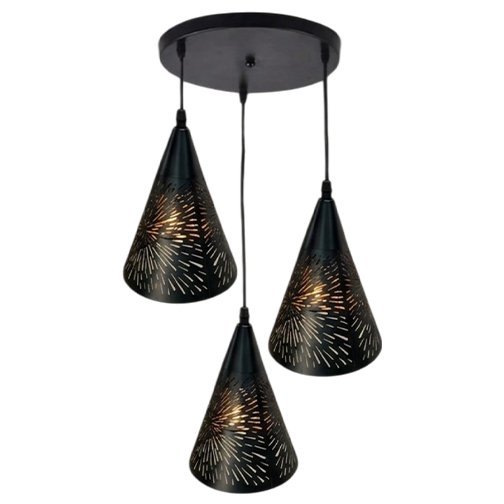 Pendant Lamp L7009/3 E27 BK Series