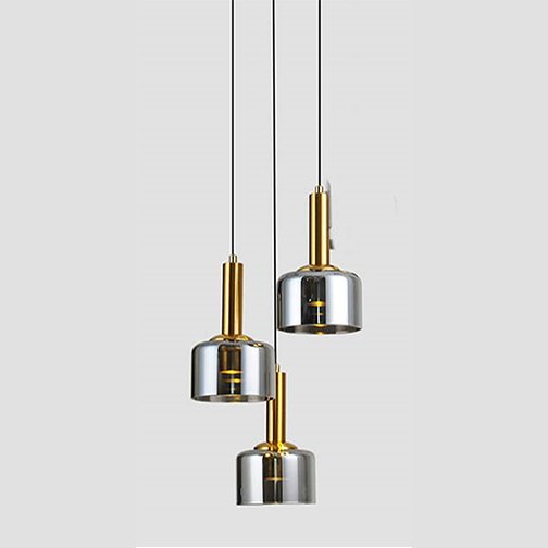 LED Pendent15W 3in1S WH+WW BK+Brn+Smoke 300*300*1000 Irn+Gls Series