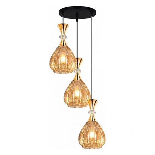 Pendent Light 7046-3 AMBER E27 Series