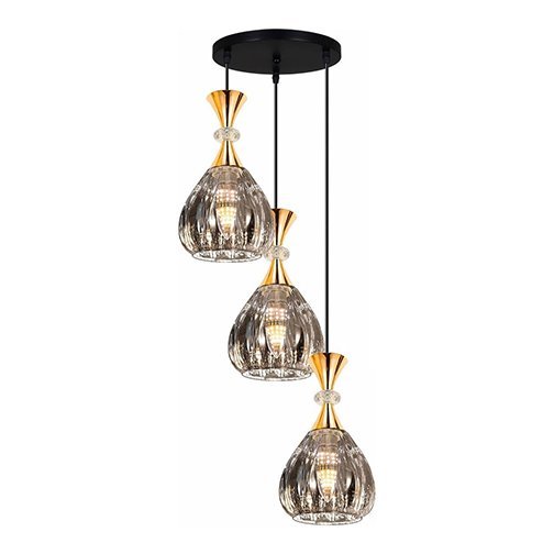 Pendent Light 7046-3 SMOKE E27 Series