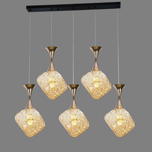Pendent Light A034-5L AMBER E27 Series