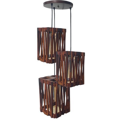 Pendent Light HY-C5125/3 Burning wood Series