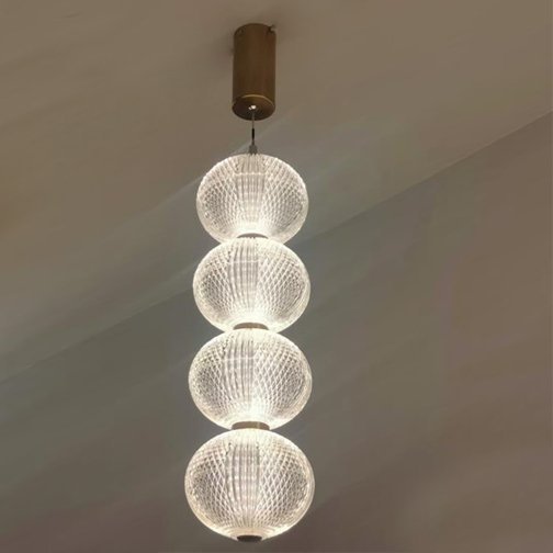 Pendent Light Vertical suspension of 4 balls Series