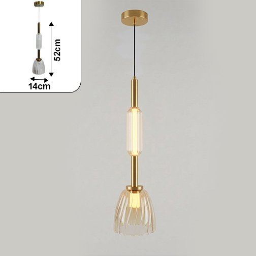 LED Pendant 10112-1-GDC-3K 140*140*520+ Series