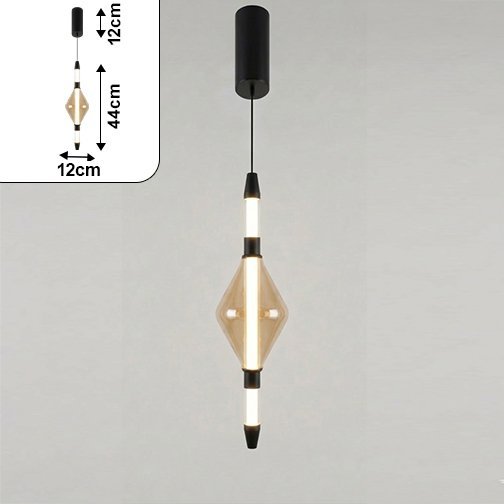 LED pendant light 10213-1-GDA-3CT4 120*120*440+1500 Series