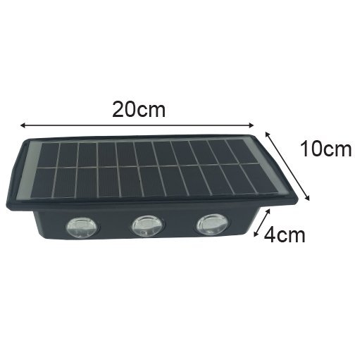 INC Solar Wall Lamp 178S-4 6ways I-30 Series