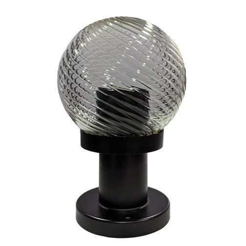 Globe Gate Post Lamp Trasnparent Stripe White E27 Series