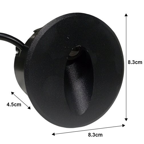 LED Step Light Black /p Series