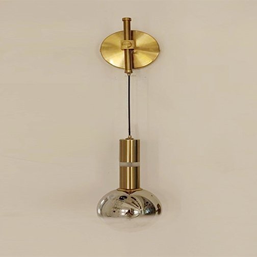 LED Wall Lamp G9*1 Brz+HalfClr 450*100*150 Irn+Gls Series