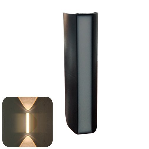 IndoorWallLamp PlasticBody WW BK 220*60*65 Series
