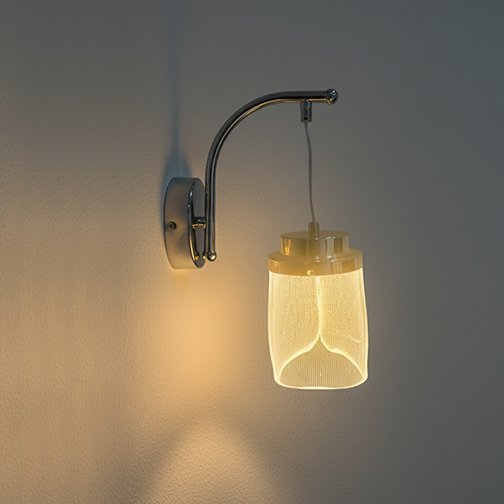 LED Wall light 6321/Alu+acrylic – GD – DL+WW 30x18cm Series