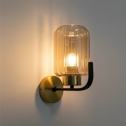 Wall lamp 6504/1 amber,e27 Series