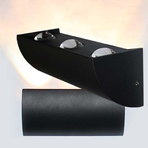 Outdoor Light 6218/3 head BLK WW – Series