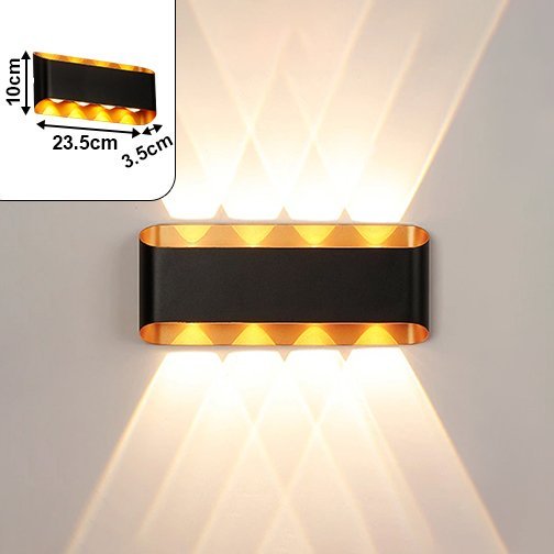 Outdoor Lamp Plastic Body BK+GD XF655/4 235*1 Series