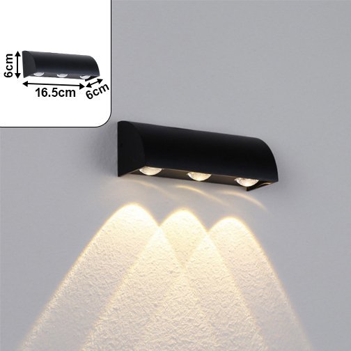 Outdoor Lamp Plastic Body BK XF654/4 165*60*6 Series