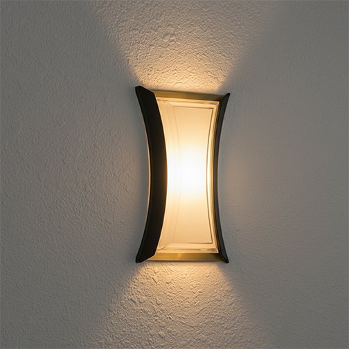 Outdoor Wall SMD WW IP65 Bk+Gd 260*158*78 Series