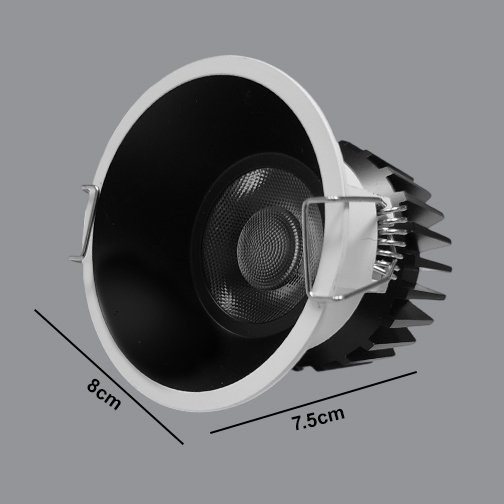 Down Light Y2571x10W BK+WH WW Series